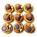 Christmas Box bruin mini 9 stuks